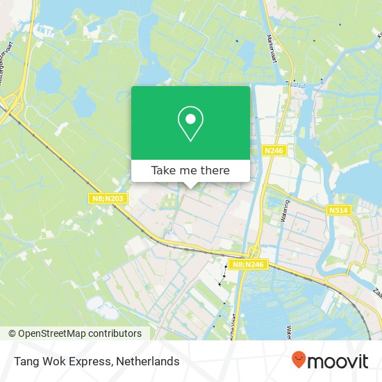 Tang Wok Express kaart