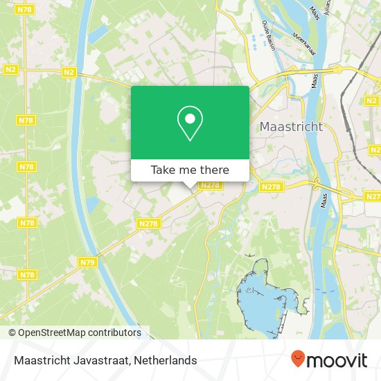 Maastricht Javastraat kaart