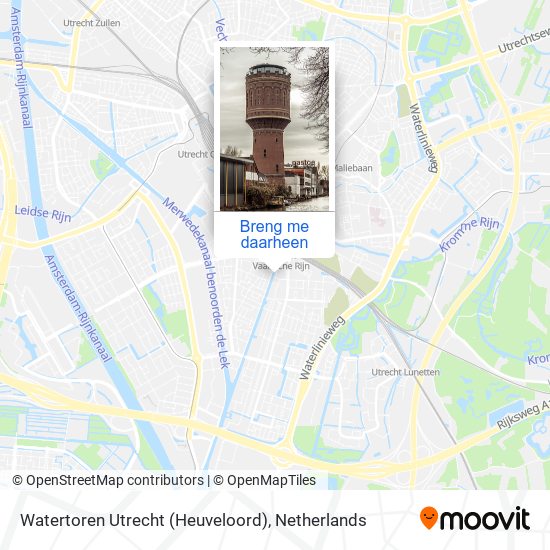 Watertoren Utrecht (Heuveloord) kaart