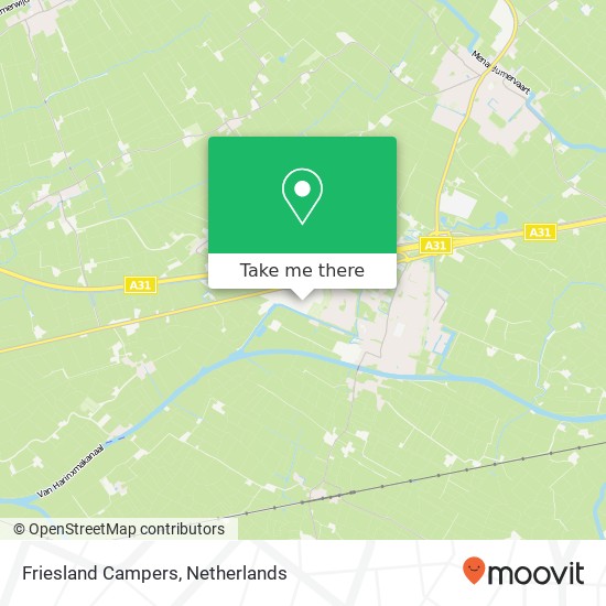 Friesland Campers kaart