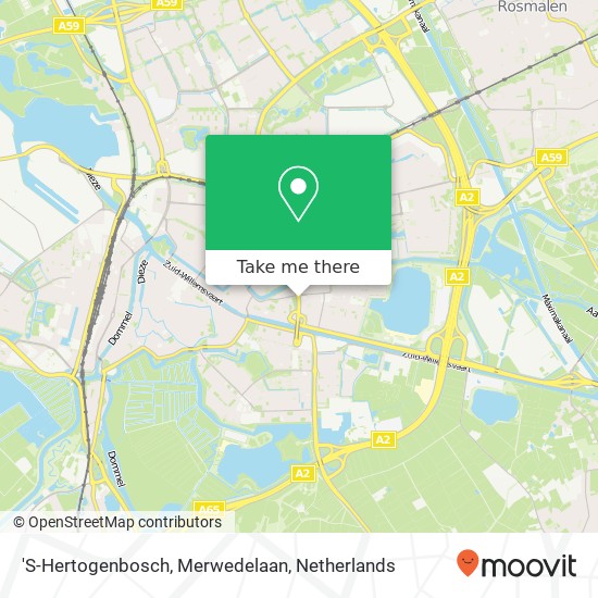 'S-Hertogenbosch, Merwedelaan kaart