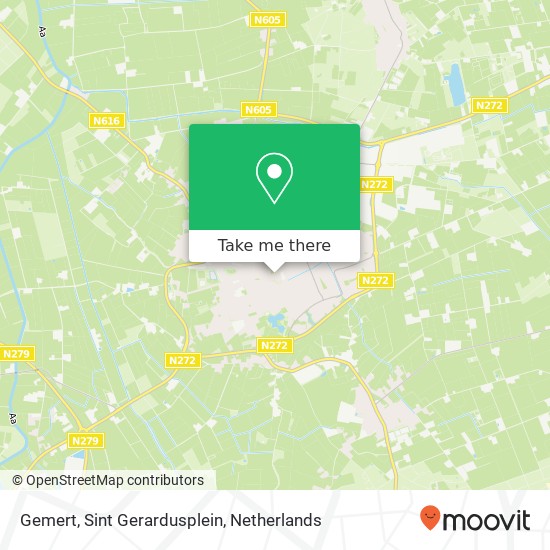 Gemert, Sint Gerardusplein kaart