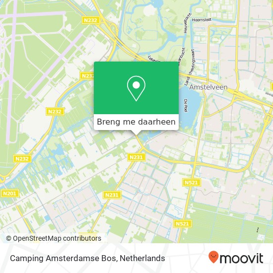Camping Amsterdamse Bos kaart