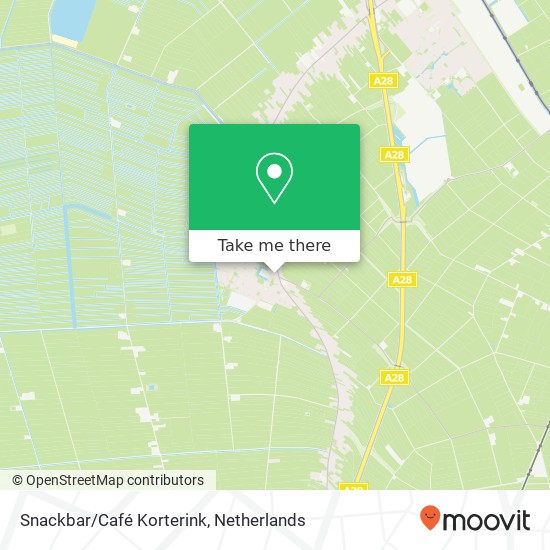 Snackbar/Café Korterink kaart