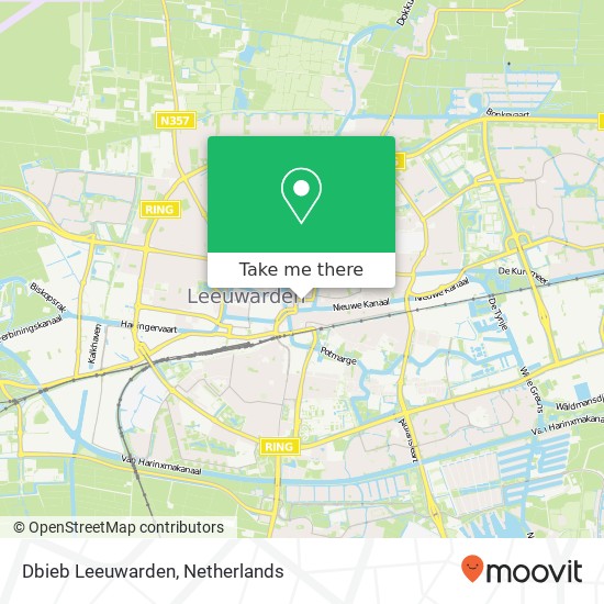 Dbieb Leeuwarden kaart