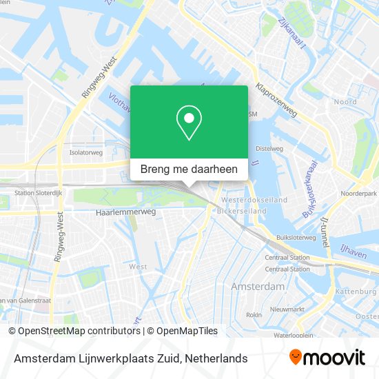 Amsterdam Lijnwerkplaats Zuid kaart