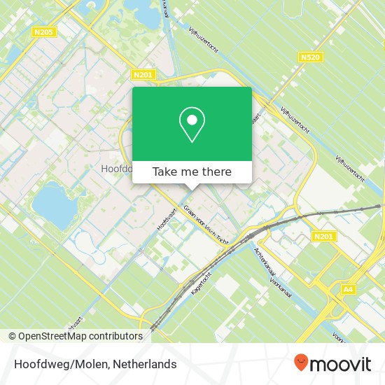 Hoofdweg/Molen kaart