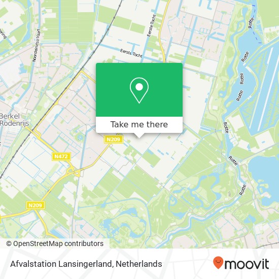 Afvalstation Lansingerland kaart