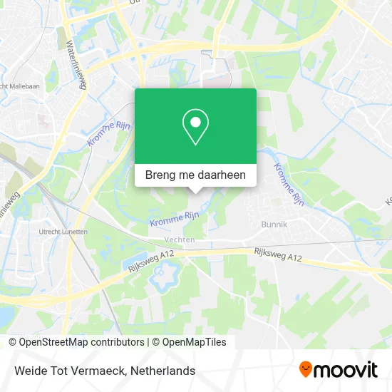 Weide Tot Vermaeck kaart