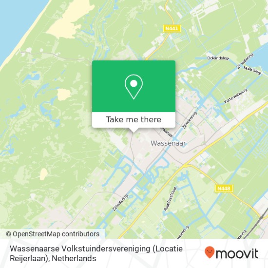 Wassenaarse Volkstuindersvereniging (Locatie Reijerlaan) kaart