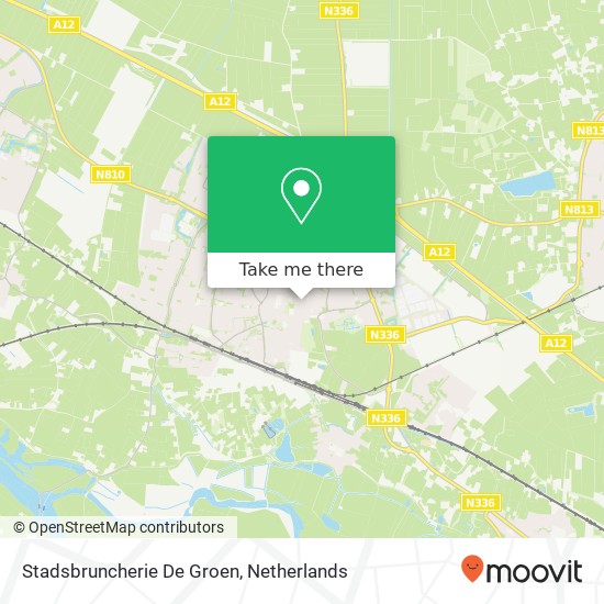 Stadsbruncherie De Groen kaart