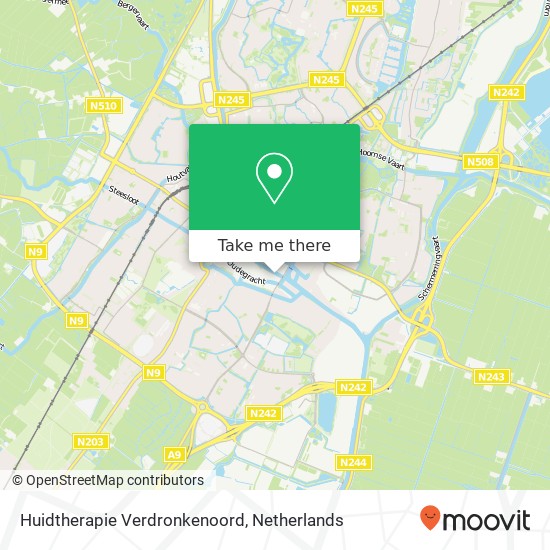 Huidtherapie Verdronkenoord kaart