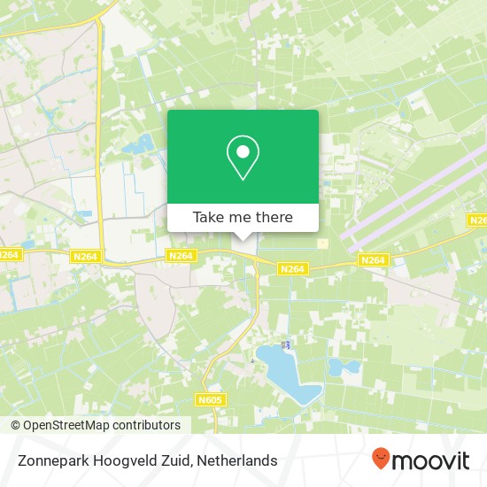 Zonnepark Hoogveld Zuid kaart