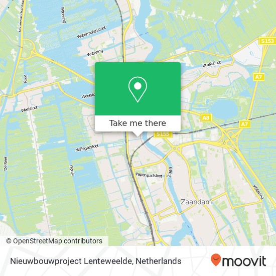 Nieuwbouwproject Lenteweelde kaart