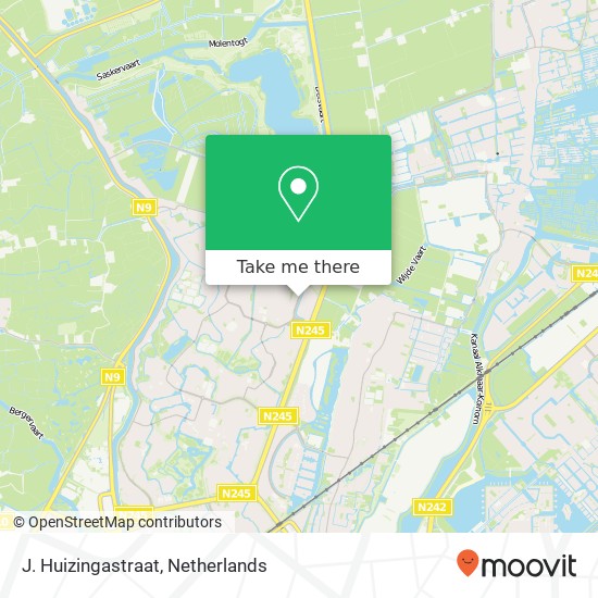 J. Huizingastraat kaart