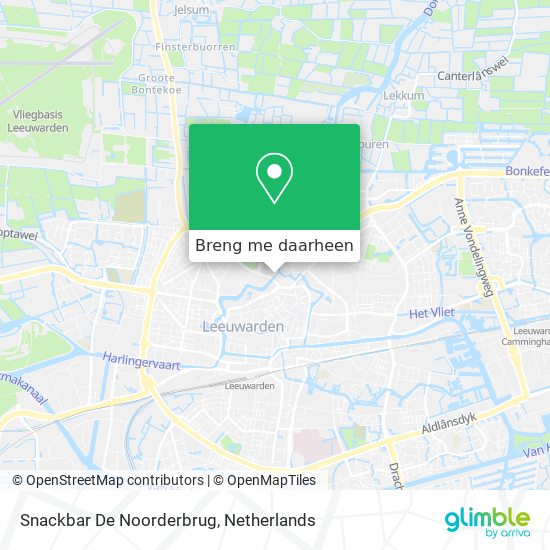 Snackbar De Noorderbrug kaart