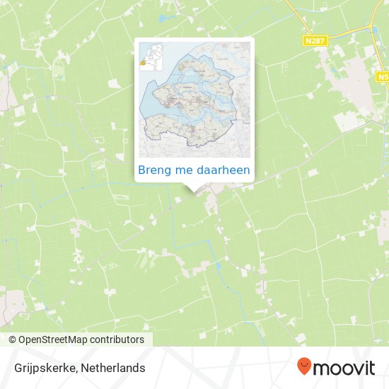 Grijpskerke kaart