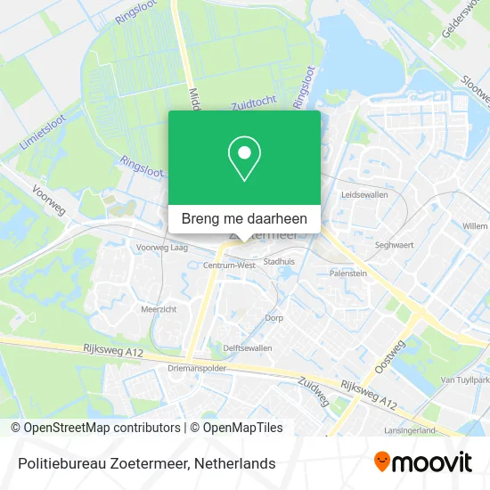 Politiebureau Zoetermeer kaart