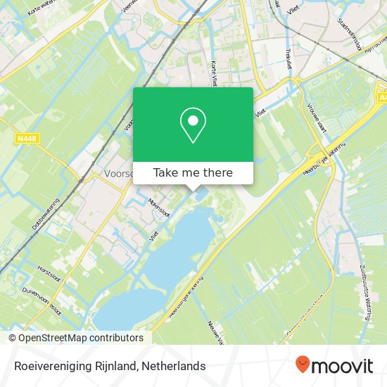 Roeivereniging Rijnland kaart
