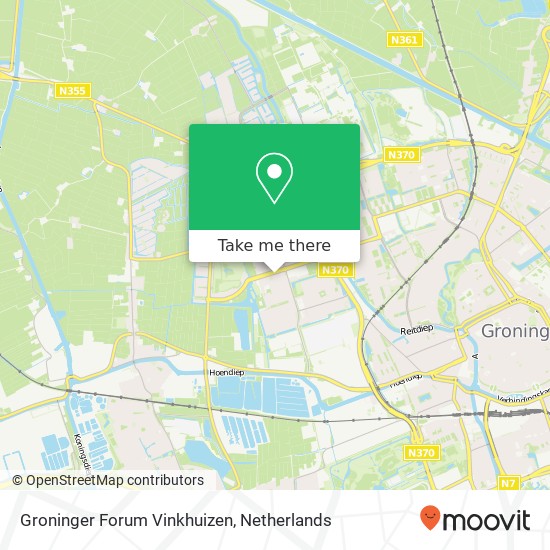 Groninger Forum Vinkhuizen kaart