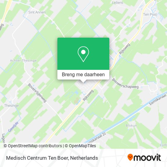 Medisch Centrum Ten Boer kaart
