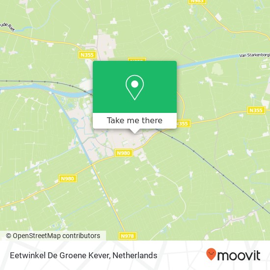 Eetwinkel De Groene Kever kaart