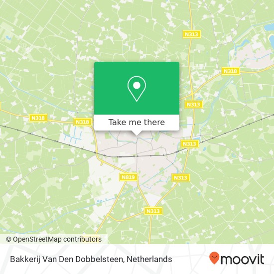 Bakkerij Van Den Dobbelsteen kaart