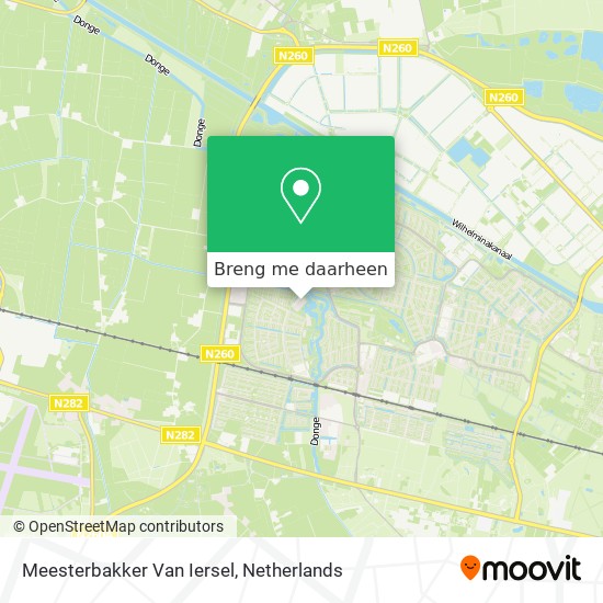 Meesterbakker Van Iersel kaart