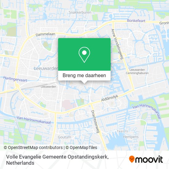 Volle Evangelie Gemeente Opstandingskerk kaart