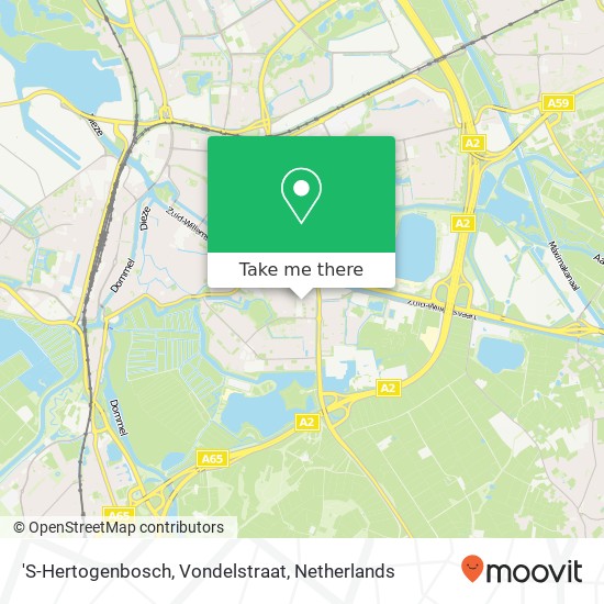 'S-Hertogenbosch, Vondelstraat kaart