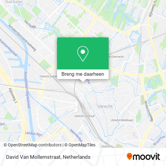 David Van Mollemstraat kaart