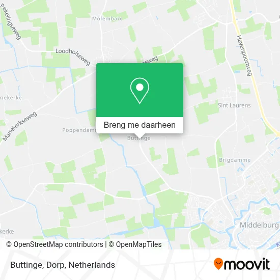 Buttinge, Dorp kaart