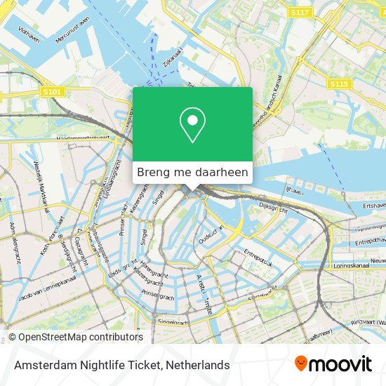Amsterdam Nightlife Ticket kaart
