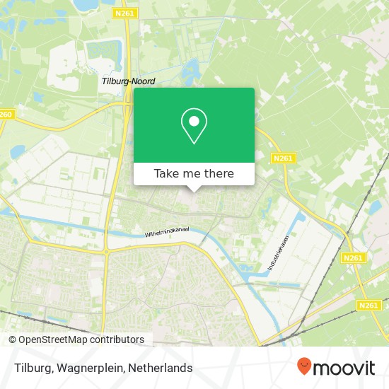Tilburg, Wagnerplein kaart