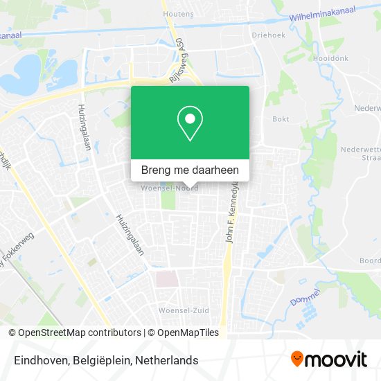 Eindhoven, Belgiëplein kaart