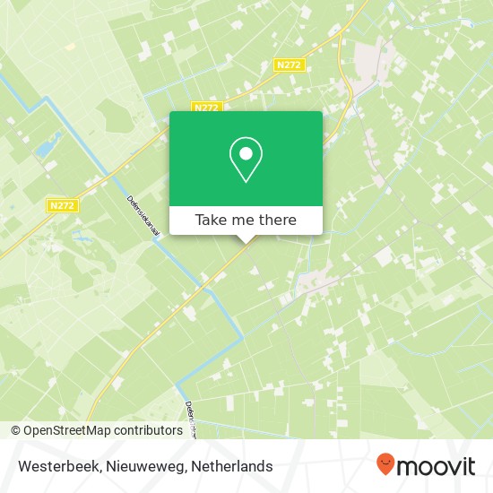 Westerbeek, Nieuweweg kaart