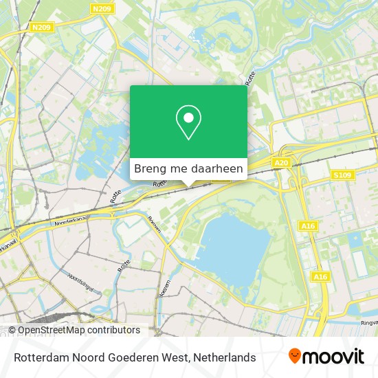 Rotterdam Noord Goederen West kaart