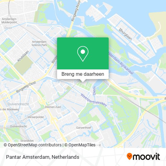 Pantar Amsterdam kaart