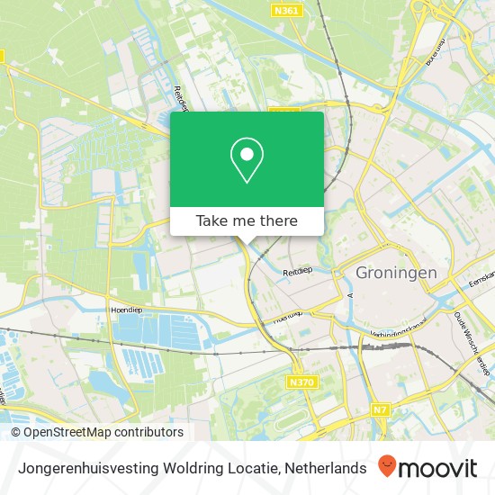 Jongerenhuisvesting Woldring Locatie kaart