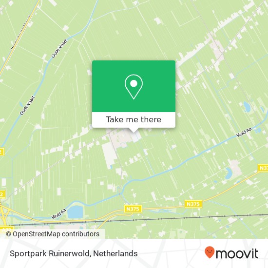 Sportpark Ruinerwold kaart