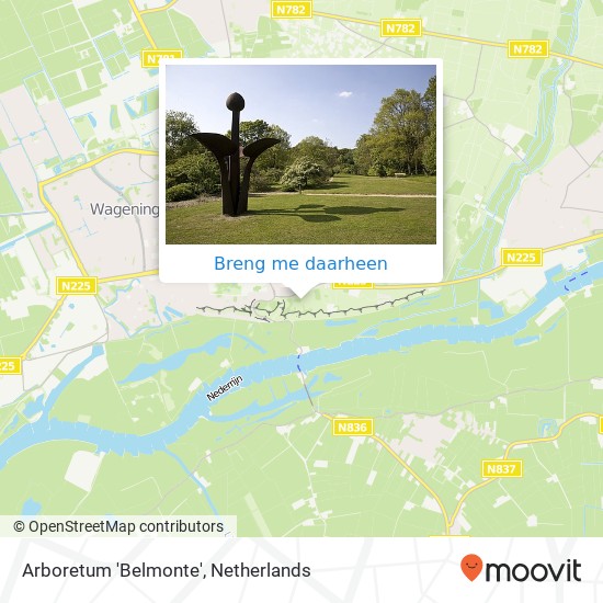 Arboretum 'Belmonte' kaart