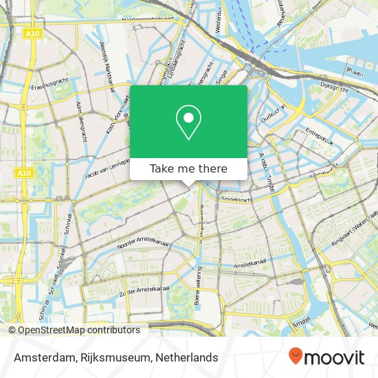 Amsterdam, Rijksmuseum kaart