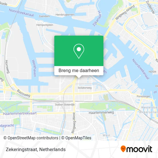 Zekeringstraat kaart