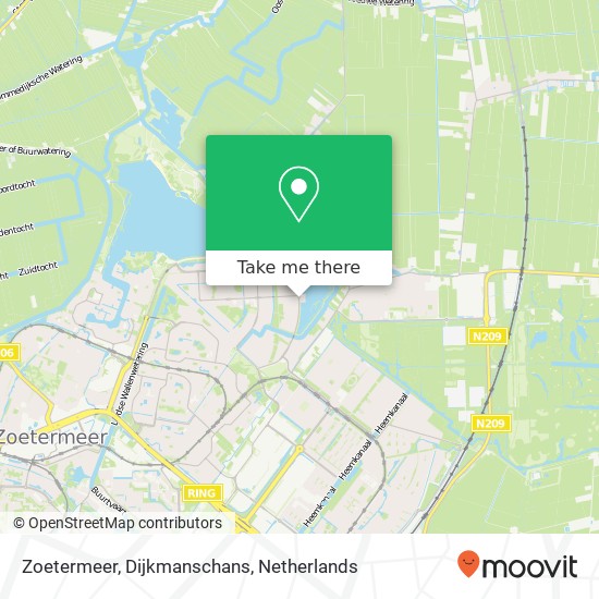 Zoetermeer, Dijkmanschans kaart