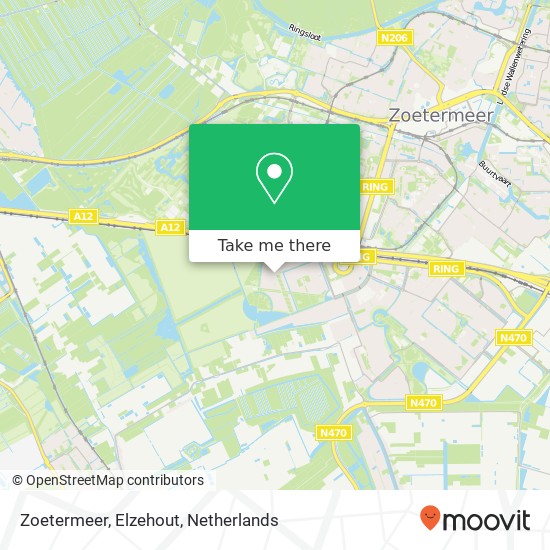 Zoetermeer, Elzehout kaart