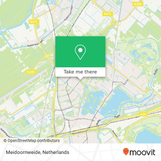 Meidoornweide kaart