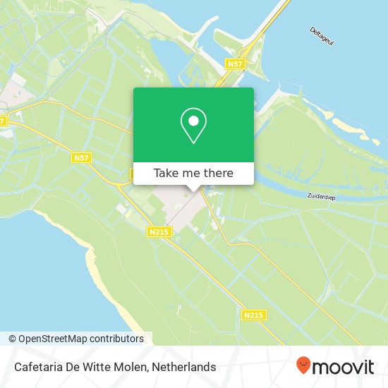 Cafetaria De Witte Molen kaart