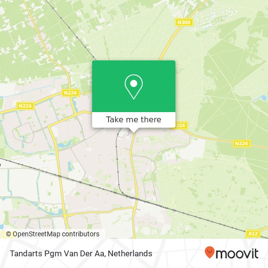 Tandarts Pgm Van Der Aa kaart