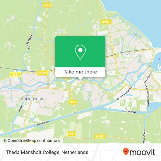 Theda Mansholt College kaart