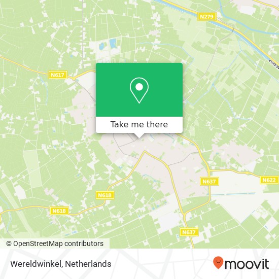 Wereldwinkel kaart